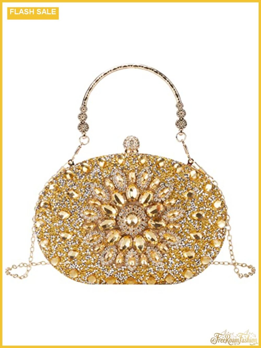 Rhinestone Evening Clutch Purse Crystal Diamond Glitter Handbag Wedding Party